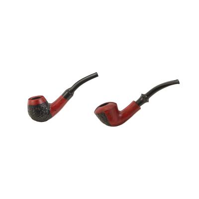 China New Arrival Durable Handmade Red Wood Small Factory Carved Herb Fancy Crafts Custom Wood Durable Handcrafted Direct Pipe for sale