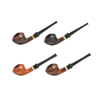 China Briar Pipe Carved Herb High Quality Durable Natural Wooden Smoking Pipes Luxury Cheap Handcrafted Wooden Pipes Long for sale