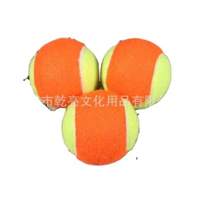 China Manufacturers produce a two color children's tennis promotional gift advertising tennis balls can be customized custom color log A09 for sale