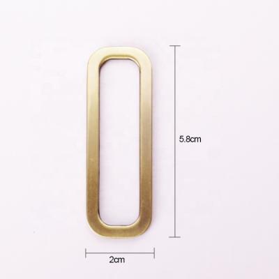 China Good Quality Metal Eco-friendly D-Ring Rose Gold Belt Ring Buckle For Wallet 4cm Alloy Belt Buckle Metal Rings Crafts for sale