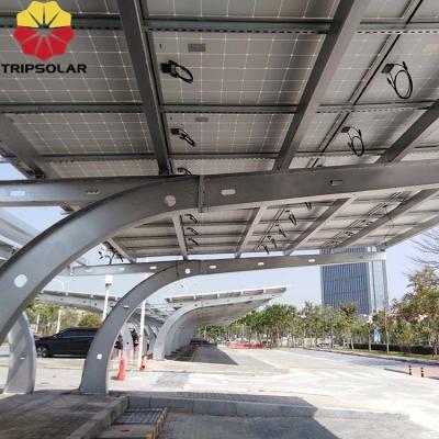 China Home Hot Galvanized Steel Solar Parking Carport Or Solar Parking Lot System for sale