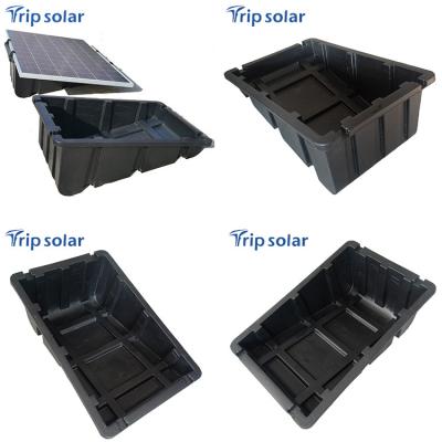 China Fast Installation Flat Roof Solar Panel HDPE Ballasted Roof Rack System for sale