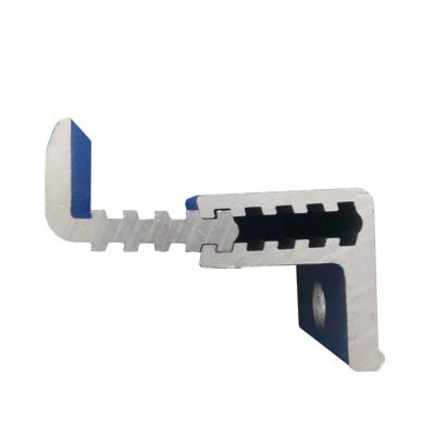 China Aluminum Solar Mounting Rail Module End Adjustable Solar Clamp for sale