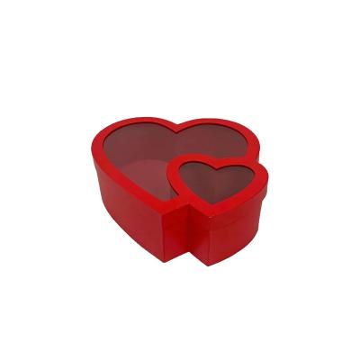 China Recycled Materials Luxury Chocolate Flower Valentines Day Heart Gift Packaging Boxes With Lids for sale