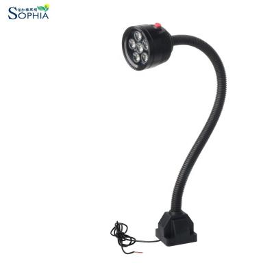 China Modern 100 - 240V 7W flexible waterproof ip67 goose neck lamp with magnet base for sale