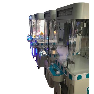 China Custom Made Funny Metal+acrylic+plastic Children Mini Human Crane Claw Machine Toy for sale