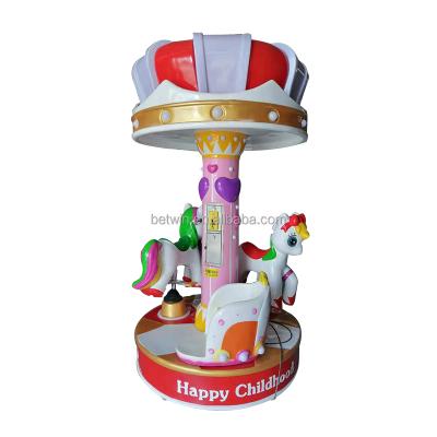 China Metal+acrylic+plastic used playground equipment china merry go round carousel for sale