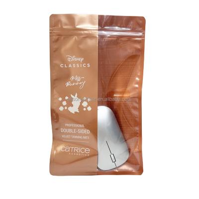 China Moisture Proof Customized Printed Zipper Bags Three Sides Heat Seal Sachet with Clear Window Plastic Packaging Pouch Resealable Mylar Bags for sale