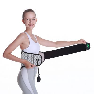 China Lumbar Brace Support Waist Belt Tie Up Waist Lumbar Sacral Lumbar Brace Equipment Traction Pain Relief Spinal Air Traction Belt for sale