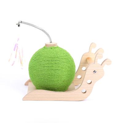 China Big size viable sale Cat Scratcher Sisal Rope Ball Cat Toy Scratching Balls Interactive Toy of new design fashion spot for sale