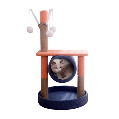 China Sustainable Pet Store Direct Selling Multi Floor Cat Climbing Frame Indoor Entertainment Pet Cat Jumping Platform for sale