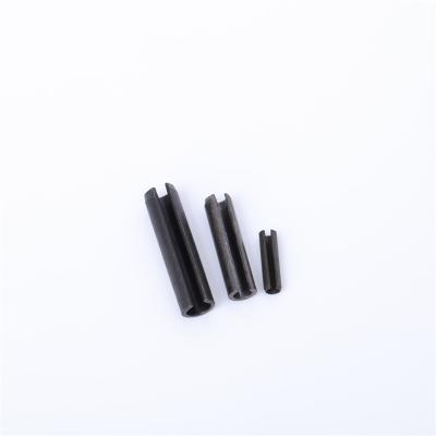 China Inner hole M2 M2.5 M3 M4 M5 65Mn Black Carbon Steel Spring Pin Cylindrical Elastic Open Pin metal pin for sale