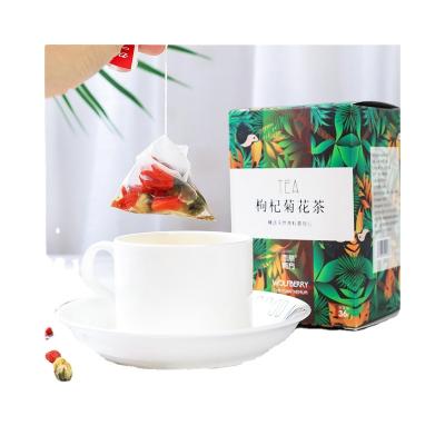 China Low Fat Chinese Wolfberry Tea Instant Flavored Tea Wolfberry Chrysanthemum Tea for sale