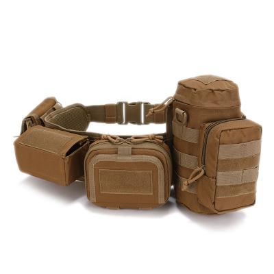 China Detachable Anti-theft and Combat Assemblable Tactical Military Fanny Pack Molle Compatible Waist Belt Bag for sale