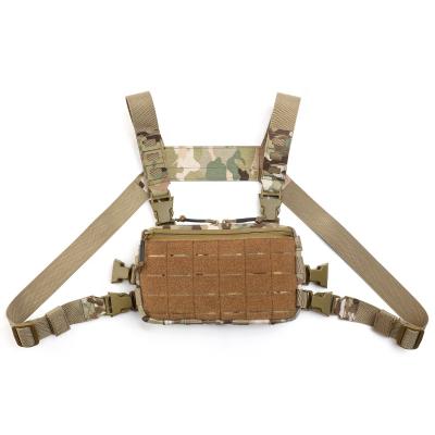 China CS Protective Gear Assault Vest Military Anti-theft Outdoor Pack Camouflage Lightweight Tactical Molle Chest Bag for sale