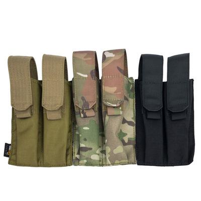 China Molle On Promatiom Dual 9Mm Ak M16 M4 Military Tactical Army Molle Magazine Pouch for sale