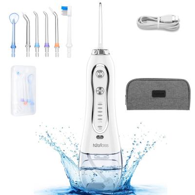 China 360 Rated Nozzle 300ml Floss Water Flosser Electric Flosser 2023 New Flosser Rated With 2500mAh Battery for sale