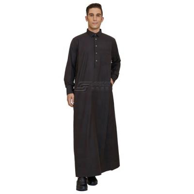 China Spun Polyester Or TR Fabric Or Imitation Daffah Thobes Arabian Korean Robe Saudi Fabric Muslim Clothing Men for sale