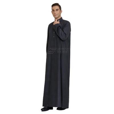 China Polyester spun or TR fabric thobe dishdasha dishdasha thoub thawb Arabian robes or saudi daffah korean perfect ready made fabric goods imitation for muslim use for sale