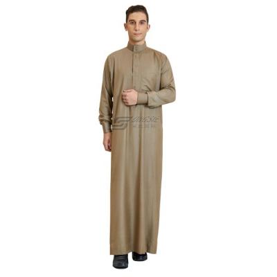 China spun polyester or TR fabric or best imitation fabric korean wholesale islamic clothing men muslim arabic thobe thobe jubba for men men islamic clothing thobe for sale