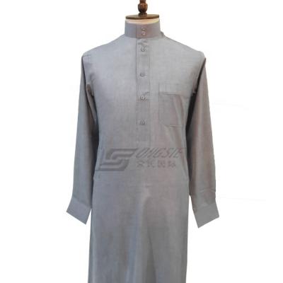 China Spun Polyester or TR Fabric or Imitation Korean Fabric High Quality Men's Robes Sell in Arabic Iraqi Twill Well Dyed Fabrics for sale