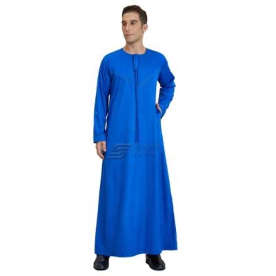 China Spun Polyester Or TR Fabric Or Imitation Fabric Korean Hot Selling Imitation Fabric Middle East Oman Ethnic Long Dress Men for sale