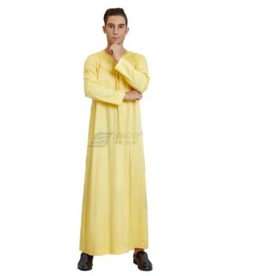 China Spun Polyester Or Imitation Korean Cloth Arab Saudi Abaya Djellaba Dubai Kaftan Men's Arab Muslim Kaftan Mens Clothing Mens TR Or Imitation Korean Fabric for sale