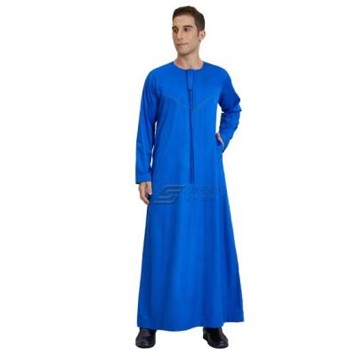 China Spun Polyester Or TR Fabric Or Imitation Fabric Wholesale Oman Robe Korean Style Long Sleeve Mens Robe Islamic Clothing For Men for sale