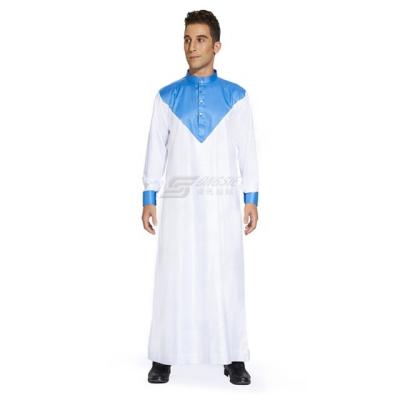 China Spun Polyester Or TR Fabric Or Imitation Fabric Korean Wholesale All Season Qatar Retro Robes Arab Muslim Kurta Men Islamic Clothing for sale