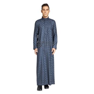 China Spun polyester or TR fabric or imitation korean fabric Men's Thobe's Saudi Daffah Thobes Arabian Robes of Muslim clothing mens Daffah daffah thobe Qatar Style for sale