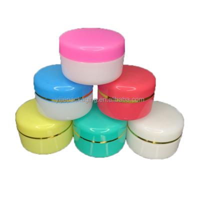 China China factory15g 20g 25g 30g Cosmetic Empty Round Cream Jar Container Plastic Bottle for sale