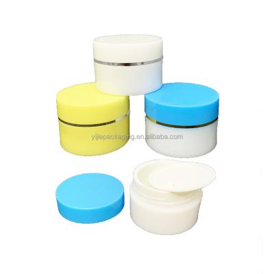 China Cosmetic Factory Main Product Customize Logo Round 20 30ml Face Cream Jars Plastic PS Bottle for sale