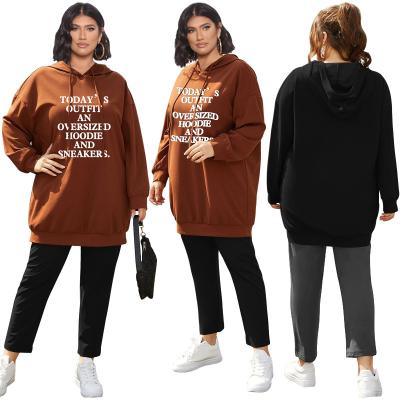 China Winter Breathable Women Plus Size Pullover Blouses Hoodies Thick Sweatshirt XL-5XL Fall Fashion Prettytittlething Dress Sweater Dress for sale