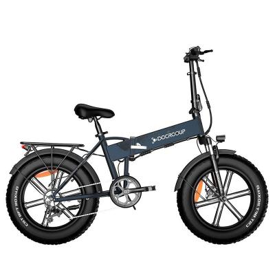 China Aluminum Alloy DOCROOUP DS2 Electric Bike Two Wheels Mountain Bicycles Big Wheels Foldable Electric Bicycle For Adults 750W 48V 32KM/H for sale