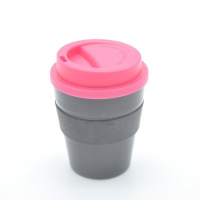 China CLASSIC plastic coffee mug with silicone lid and handle for sale