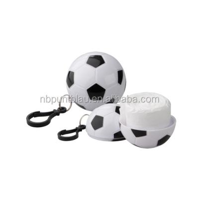 China For Promotion Poncho Raincoat In Football Shaped Plastic Case for sale