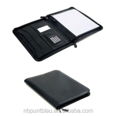 China For Promotion PU Document Folder Briefcase With Calculator for sale