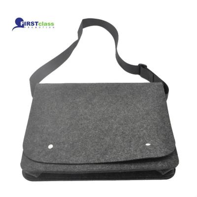 China Felt Business Shoulder Computer-Suitcase Felt Laptop Bag for sale