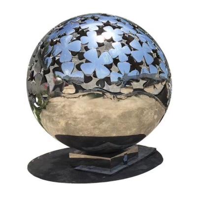 China 2021 contemporary new factory on sale modern metal sphere sculpture for garden for sale