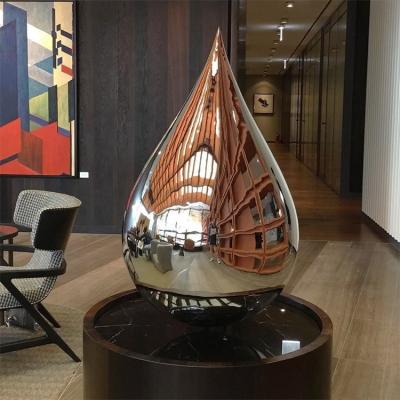 China Europe Home Decor Stainless Steel Waterdrop Art Carfts Sculpture for sale