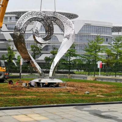 China Modern Contemporary Outdoor Decoration Elephant Mirror Stainless Steel Sculpture For Garden for sale