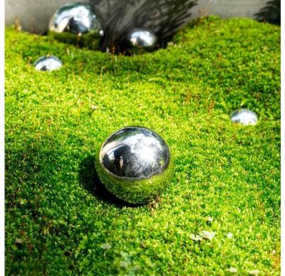 China Wholesale Corrosion Resistance 24 Inch Mirror Stainless Steel Sphere Garden Cavity Staring Balls for sale