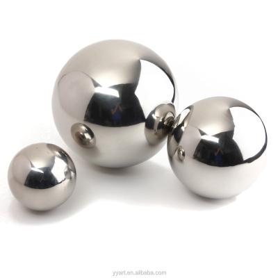 China Decorative 1 Inch Brushed Polished Hollow Round Ball 304 Stainless Steel Ball for sale