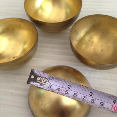 China Brass Sphere Light Weight Electrical Conductive Brass Half Parts H65 Hollow Balls 80mm for sale