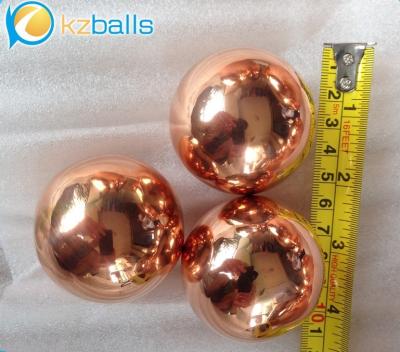 China Factory Industry Directly Sale Reddish Pure 99.99% 51 76 80 90 100 120 150mm Pure Copper Sphere for sale