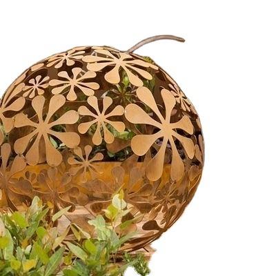 China Europe Rustic Garden Sculpture Decorative Flower Ball for sale