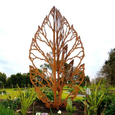 China Europe Park Outdoor Sheet Metal Corten Steel Sculpture for sale