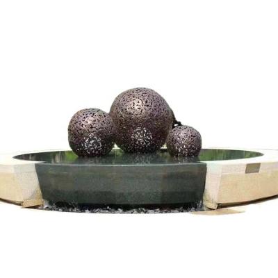 China Corrosion Resistance Stainless Steel Outdoor Sphere Garden Art Metal Sculptures for sale