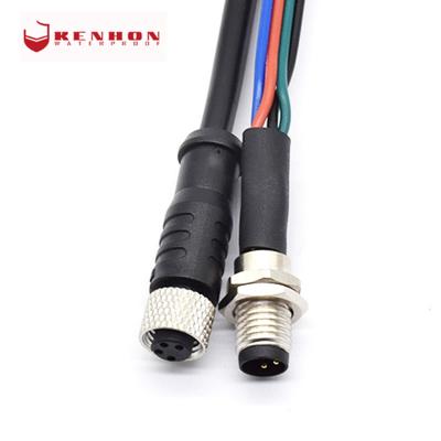 China 4pin 6pin Cable Waterproof Male Female M8 Circular Connector for sale