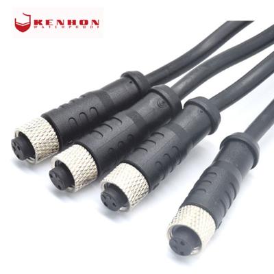 Chine M8 IP 68 Power Car Electrical Cable 3 4 Pin Water Proof Female Male 2M Connector à vendre